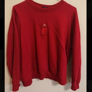 elmo crew neck sweatshirt